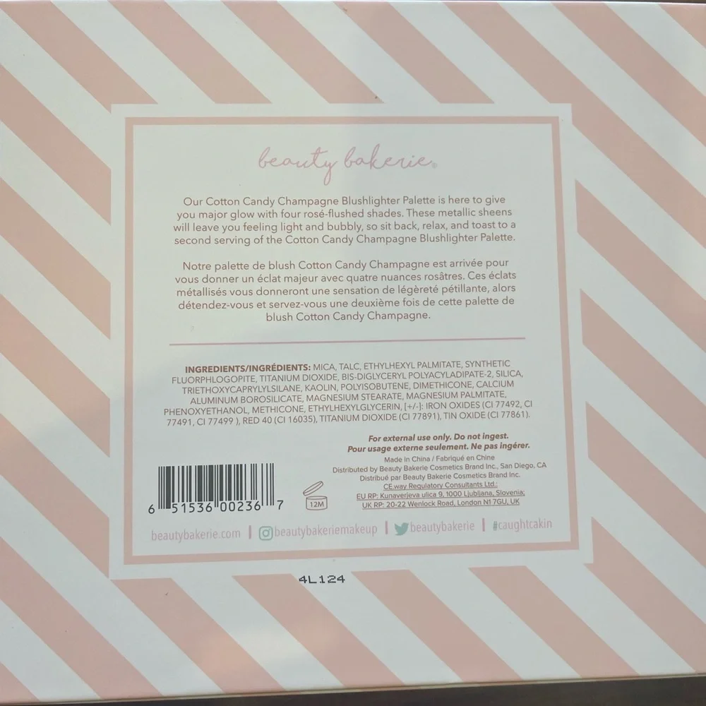 COPY - Cotton Candy Champagne Blush Palette BEAUTY BAKERIE